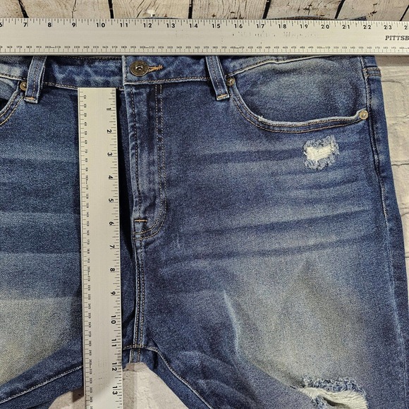 Cult Of Individuality Punk Super Skinny Distressed Blue Pacific Jeans MENS 44 - Picture 2 of 14